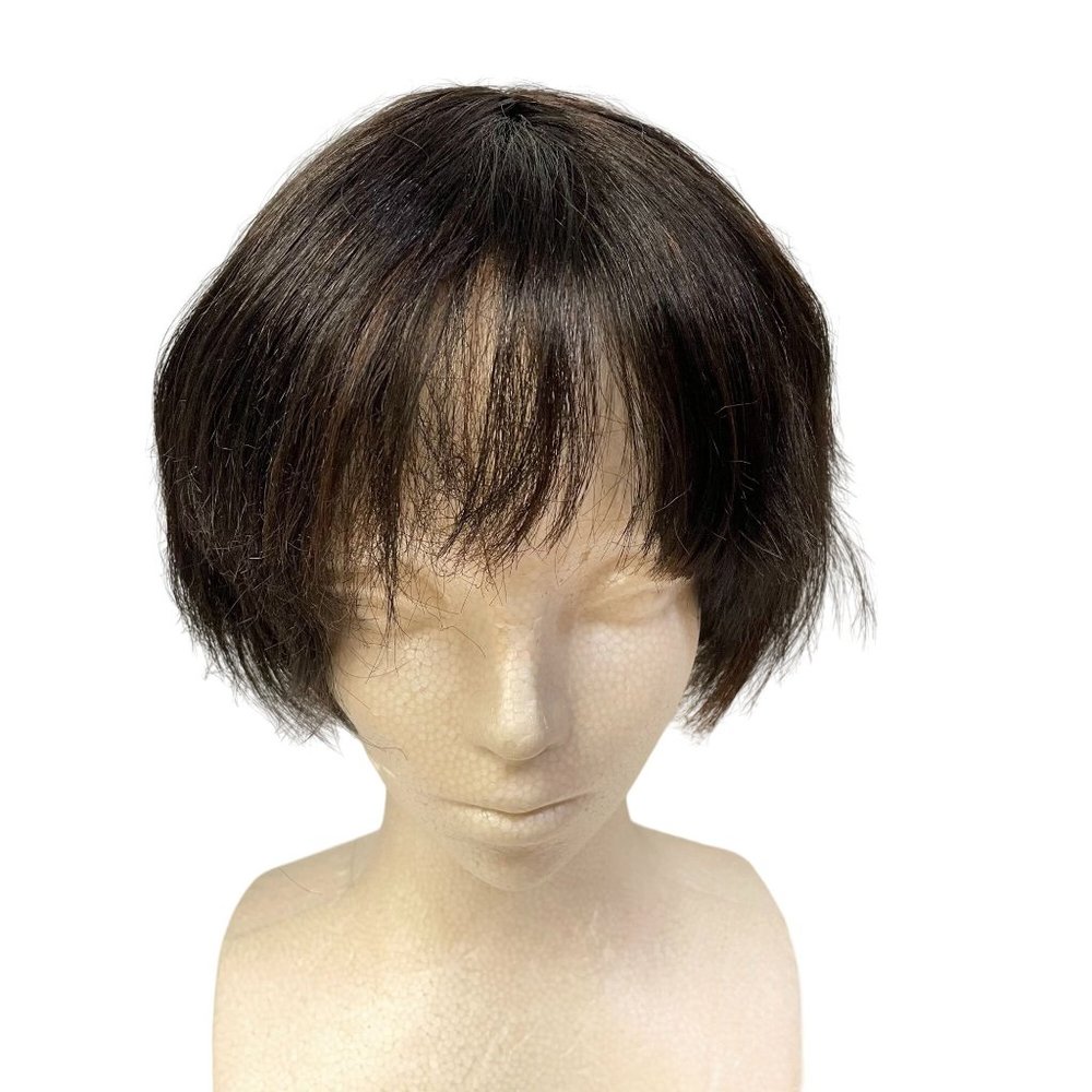 Magic Touch Womens Synthetic Short‎ Hair with Bangs Wig Black 3